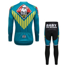 Load image into Gallery viewer, Thriller Rider Sports Bicycle Clothing Mens Cycling Jersey Long Sleeve and Trousers Kit(Baby on Board)
