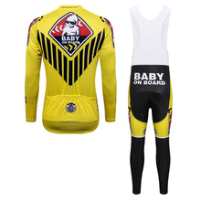 Load image into Gallery viewer, Thriller Rider Sports Bicycle Clothing Mens Cycling Jersey Long Sleeve and Bib Trousers Kit(Baby on Board)
