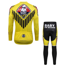 Load image into Gallery viewer, Thriller Rider Sports Bicycle Clothing Mens Cycling Jersey Long Sleeve and Trousers Kit(Baby on Board)
