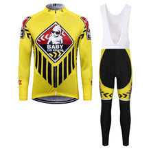 Load image into Gallery viewer, Thriller Rider Sports Bicycle Clothing Mens Cycling Jersey Long Sleeve and Bib Trousers Kit(Baby on Board)
