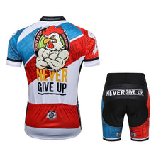 Load image into Gallery viewer, Thriller Rider Sports Bicycle Clothing Mens Cycling Jersey Short Sleeve and Shorts Kit(Never Give Up)
