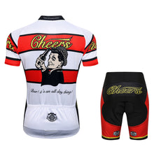 Load image into Gallery viewer, Thriller Rider Sports Bicycle Clothing Mens Cycling Jersey Short Sleeve and Shorts Kit(Cheers for Being)
