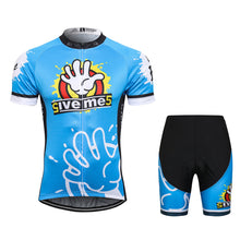 Load image into Gallery viewer, Thriller Rider Sports Bicycle Clothing Mens Cycling Jersey Short Sleeve and Shorts Kit(Give Me Five)
