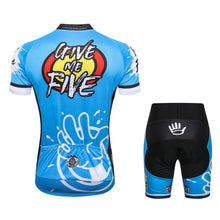 Load image into Gallery viewer, Thriller Rider Sports Bicycle Clothing Mens Cycling Jersey Short Sleeve and Shorts Kit(Give Me Five)
