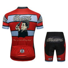 Load image into Gallery viewer, Thriller Rider Sports Bicycle Clothing Mens Cycling Jersey Short Sleeve and Shorts Kit(Cheers for Being)
