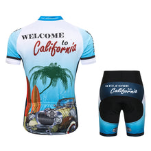 Load image into Gallery viewer, Thriller Rider Sports Bicycle Clothing Mens Cycling Jersey Short Sleeve and Shorts Kit(Welcome to California)
