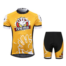 Load image into Gallery viewer, Thriller Rider Sports Bicycle Clothing Mens Cycling Jersey Short Sleeve and Shorts Kit(Give Me Five)
