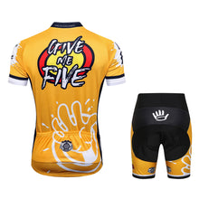 Load image into Gallery viewer, Thriller Rider Sports Bicycle Clothing Mens Cycling Jersey Short Sleeve and Shorts Kit(Give Me Five)
