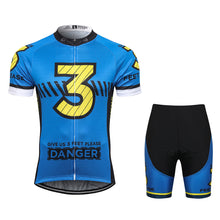 Load image into Gallery viewer, Thriller Rider Sports Bicycle Clothing Mens Cycling Jersey Short Sleeve and Shorts Kit(Give Us 3 Feet Please)
