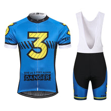 Load image into Gallery viewer, Thriller Rider Sports Bicycle Clothing Mens Cycling Jersey Short Sleeve and Bib Shorts Kit(Give Us 3 Feet Please)
