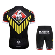 Load image into Gallery viewer, Thriller Rider Sports Bicycle Clothing Mens Cycling Jersey Short Sleeve and Shorts Kit(Baby on Board)
