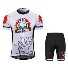 Load image into Gallery viewer, Thriller Rider Sports Bicycle Clothing Mens Cycling Jersey Short Sleeve and Shorts Kit(Give Me Five)
