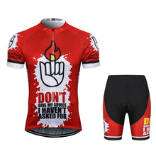 Load image into Gallery viewer, Thriller Rider Sports Bicycle Clothing Mens Cycling Jersey Short Sleeve and Shorts Kit(Don&#39;t Give Me Advice)
