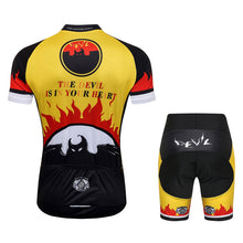 Load image into Gallery viewer, Thriller Rider Sports Bicycle Clothing Mens Cycling Jersey Short Sleeve and Shorts Kit(The Devil is in Your Heart)
