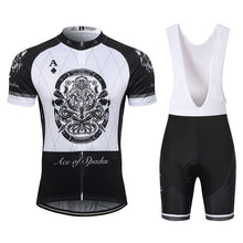 Load image into Gallery viewer, Thriller Rider Sports Bicycle Clothing Mens Cycling Jersey Short Sleeve and Bib Shorts Kit(Ace of Spades)
