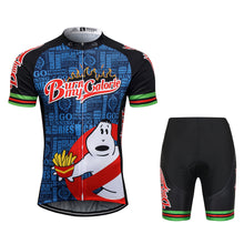 Load image into Gallery viewer, Thriller Rider Sports Bicycle Clothing Mens Cycling Jersey Short Sleeve and Shorts Kit(Burn My Calorie)
