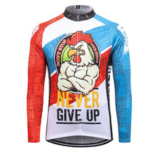 Load image into Gallery viewer, Thriller Rider Sports Bicycle Clothing Mens Cycling Jersey Long Sleeve(Never Give Up)
