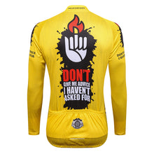 Load image into Gallery viewer, Thriller Rider Sports Bicycle Clothing Mens Cycling Jersey Long Sleeve(Don&#39;t Give Me Advice)
