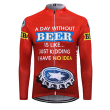 Load image into Gallery viewer, Thriller Rider Sports Bicycle Clothing Mens Cycling Jersey Long Sleeve(Beer Cap)
