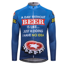 Load image into Gallery viewer, Thriller Rider Sports Bicycle Clothing Mens Cycling Jersey Long Sleeve(Beer Cap)
