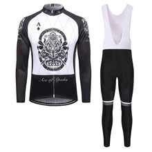 Load image into Gallery viewer, Thriller Rider Sports Bicycle Clothing Mens Cycling Jersey Long Sleeve and Bib Trousers Kit(Ace of Spades)
