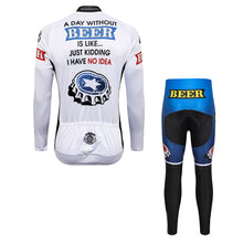 Load image into Gallery viewer, Thriller Rider Sports Bicycle Clothing Mens Cycling Jersey Long Sleeve and Trousers Kit(Beer Cap)
