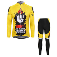 Load image into Gallery viewer, Thriller Rider Sports Bicycle Clothing Mens Cycling Jersey Long Sleeve and Trousers Kit(Don&#39;t Give Me Advice)
