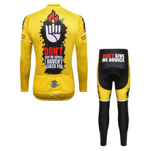 Load image into Gallery viewer, Thriller Rider Sports Bicycle Clothing Mens Cycling Jersey Long Sleeve and Trousers Kit(Don&#39;t Give Me Advice)
