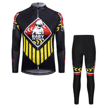 Load image into Gallery viewer, Thriller Rider Sports Bicycle Clothing Mens Cycling Jersey Long Sleeve and Trousers Kit(Baby on Board)
