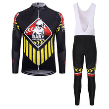 Load image into Gallery viewer, Thriller Rider Sports Bicycle Clothing Mens Cycling Jersey Long Sleeve and Bib Trousers Kit(Baby on Board)
