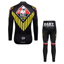 Load image into Gallery viewer, Thriller Rider Sports Bicycle Clothing Mens Cycling Jersey Long Sleeve and Trousers Kit(Baby on Board)
