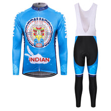 Load image into Gallery viewer, Thriller Rider Sports Bicycle Clothing Mens Cycling Jersey Long Sleeve and Bib Trousers Kit(Indian)
