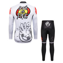 Load image into Gallery viewer, Thriller Rider Sports Bicycle Clothing Mens Cycling Jersey Long Sleeve and Trousers Kit(Give Me Five)
