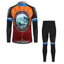 Load image into Gallery viewer, Thriller Rider Sports Bicycle Clothing Mens Cycling Jersey Long Sleeve and Trousers Kit(Discovery)
