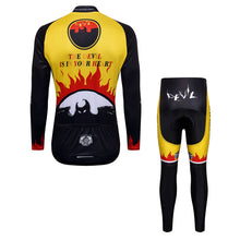 Load image into Gallery viewer, Thriller Rider Sports Bicycle Clothing Mens Cycling Jersey Long Sleeve and Trousers Kit(The Devil is in Your Heart)
