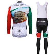 Load image into Gallery viewer, Thriller Rider Sports Bicycle Clothing Mens Cycling Jersey Long Sleeve and Bib Trousers Kit(Colosseo)
