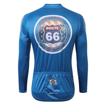 Load image into Gallery viewer, Thriller Rider Sports Bicycle Clothing Mens Cycling Jersey Long Sleeve(Route 66)
