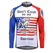 Load image into Gallery viewer, Thriller Rider Sports Bicycle Clothing Mens Cycling Jersey Long Sleeve(Don&#39;t Cread on Me)
