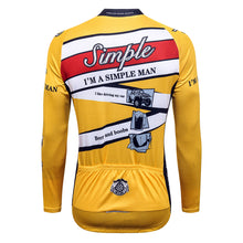 Load image into Gallery viewer, Thriller Rider Sports Bicycle Clothing Mens Cycling Jersey Long Sleeve(I&#39;m Simple Man)
