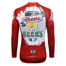 Load image into Gallery viewer, Thriller Rider Sports Bicycle Clothing Mens Cycling Jersey Long Sleeve(Cheers &amp; Beers)
