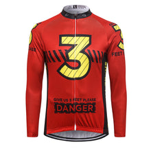 Load image into Gallery viewer, Thriller Rider Sports Bicycle Clothing Mens Cycling Jersey Long Sleeve(Give Us 3 Feet Please)
