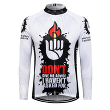 Load image into Gallery viewer, Thriller Rider Sports Bicycle Clothing Mens Cycling Jersey Long Sleeve(Don&#39;t Give Me Advice)
