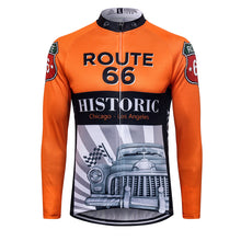 Load image into Gallery viewer, Thriller Rider Sports Bicycle Clothing Mens Cycling Jersey Long Sleeve(Route 66)
