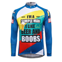 Load image into Gallery viewer, Thriller Rider Sports Bicycle Clothing Mens Cycling Jersey Long Sleeve(I&#39;m a Simple Man)
