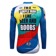 Load image into Gallery viewer, Thriller Rider Sports Bicycle Clothing Mens Cycling Jersey Long Sleeve(I&#39;m a Simple Man)
