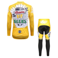 Load image into Gallery viewer, Thriller Rider Sports Bicycle Clothing Mens Cycling Jersey Long Sleeve and Trousers Kit(Cheers &amp; Beers)
