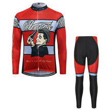 Load image into Gallery viewer, Thriller Rider Sports Bicycle Clothing Mens Cycling Jersey Long Sleeve and Trousers Kit(Cheers for Being)
