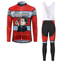 Load image into Gallery viewer, Thriller Rider Sports Bicycle Clothing Mens Cycling Jersey Long Sleeve and Bib Trousers Kit(Cheers for Being)
