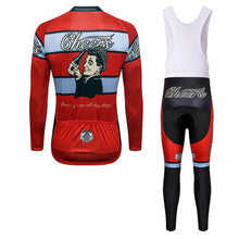 Load image into Gallery viewer, Thriller Rider Sports Bicycle Clothing Mens Cycling Jersey Long Sleeve and Bib Trousers Kit(Cheers for Being)
