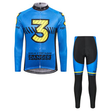 Load image into Gallery viewer, Thriller Rider Sports Bicycle Clothing Mens Cycling Jersey Long Sleeve and Trousers Kit(Give Us 3 Feet Please)
